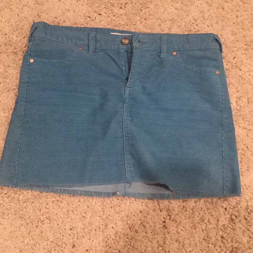 Brand New Carve Design Blue Corduroy Skirt